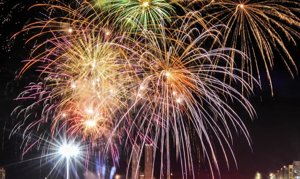 Fogos de artifício. Foto: Marcello Casal Jr. | Agência Brasil