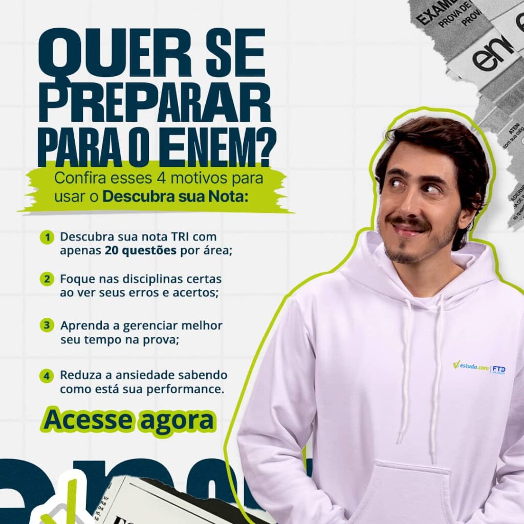 Descubra sua Nota no Enem com a plataforma da EStuda.com.