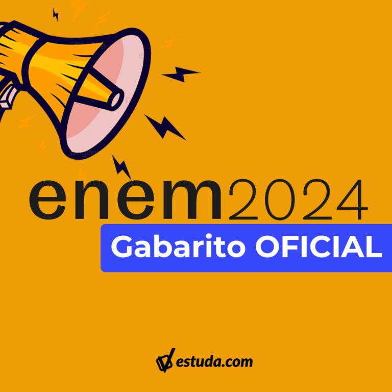 Anuncio do gabarito oficial do Enem 2024.