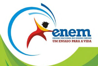 logo enem representando o processo seletivo que pode ingressar estudantes em universidades como usp e unesp.