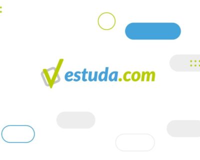 Escrita da marca "Estuda.com", maior plataforma de estudos para Enem e vestibulares do Brasil.