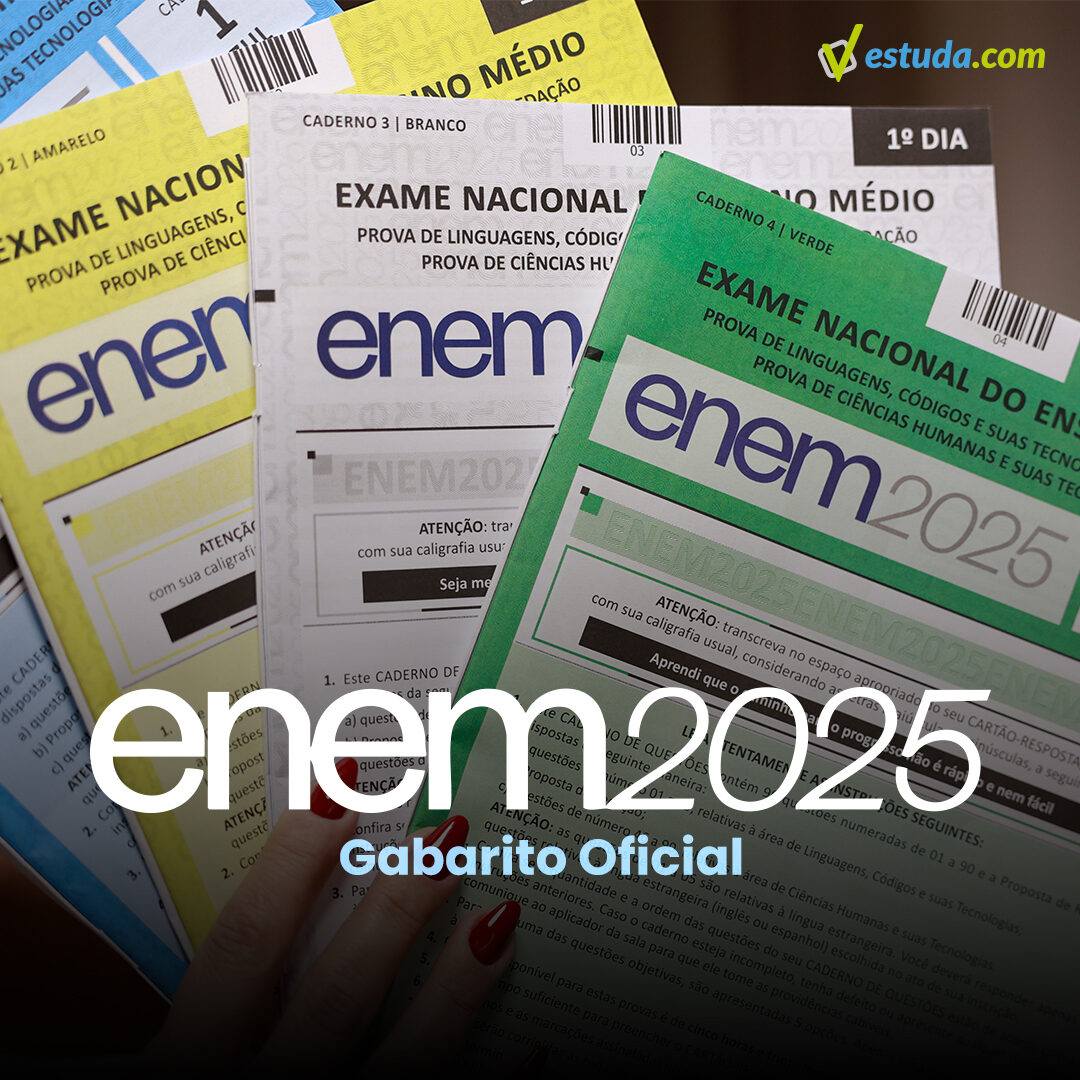 Gabarito Oficial Enem 1° Dia de prova é divulgado pelo Inep