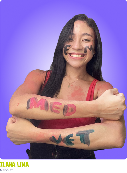 aprovada em medicina veterinária com a Estuda.com