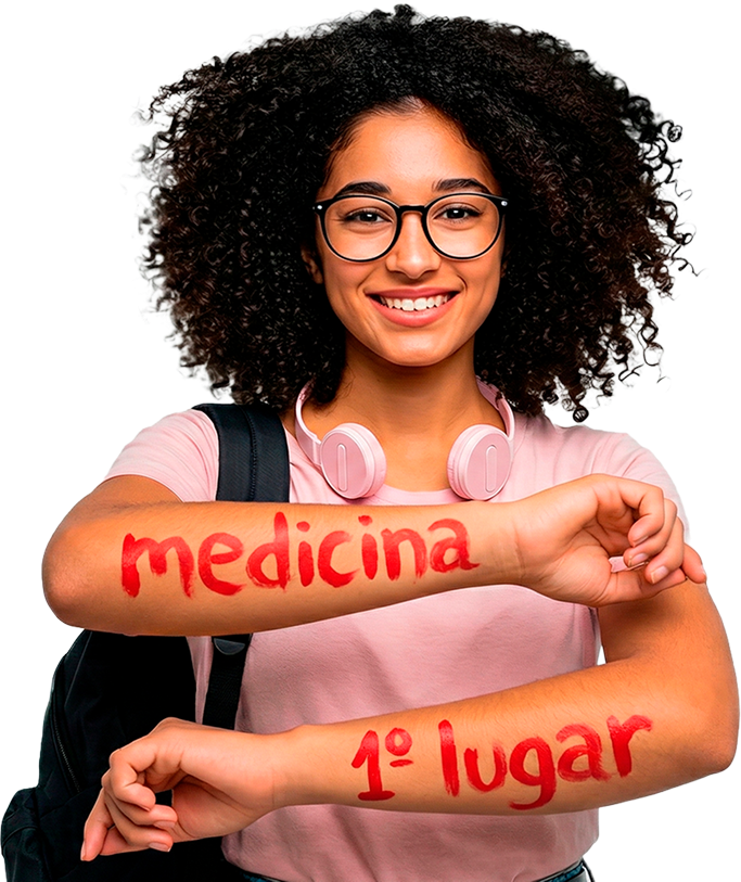 estudante aprovada em medicina em primeiro lugar