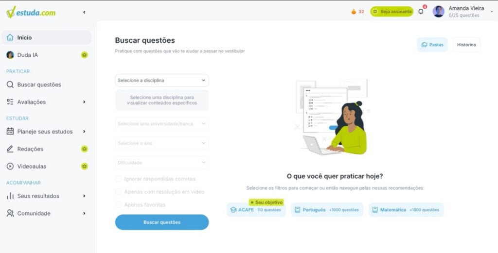 print do banco de questões 