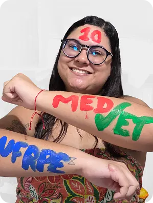 pamela aprovada em medicina veterinária na UFRPE