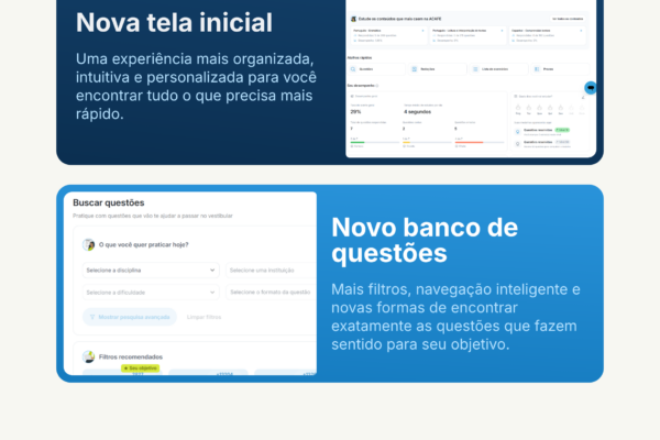 Descubra as 8 novas ferramentas da Estuda.com para revolucionar seus estudos para o ENEM e vestibulares.