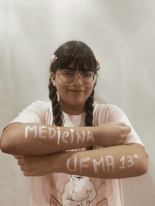 Gabriela Baldy, aprovada em Medicina pela UFMA