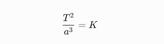 formula terceira lei de kepler